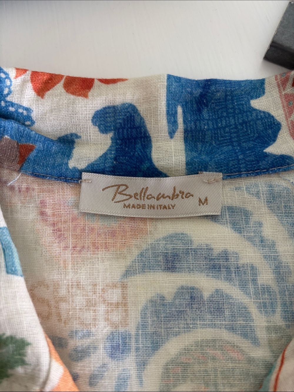 Cropped Tropical Print Button-Front Jacket - Multi - Picture 4 of 6